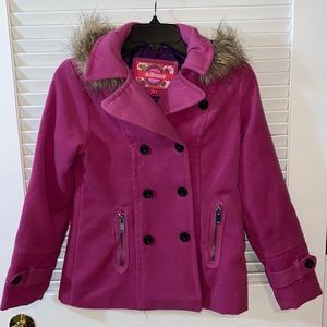 Dollhouse Girls 14 Pink Pea Coat